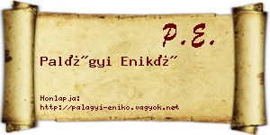 Palágyi Enikő névjegykártya